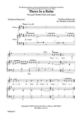 There is a Balm Two-Part choral sheet music cover